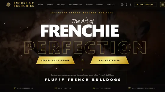 Excuse My Frenchies website